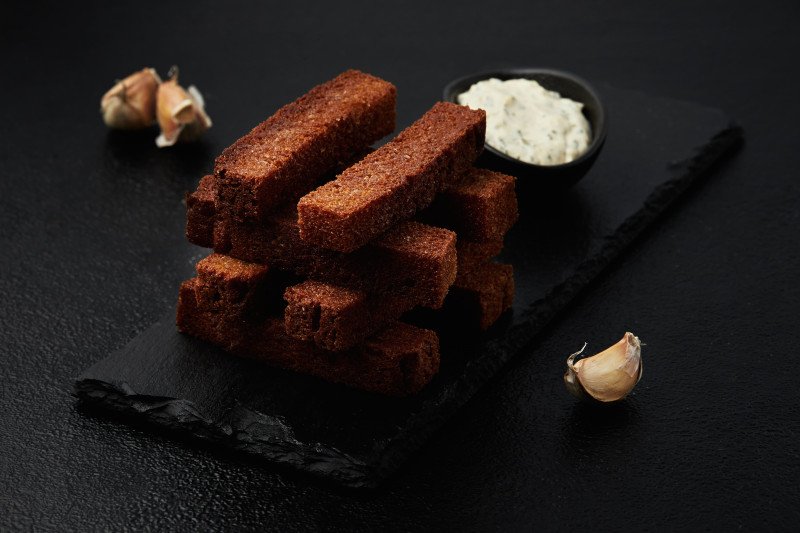 Гренки с сыром и чесноком