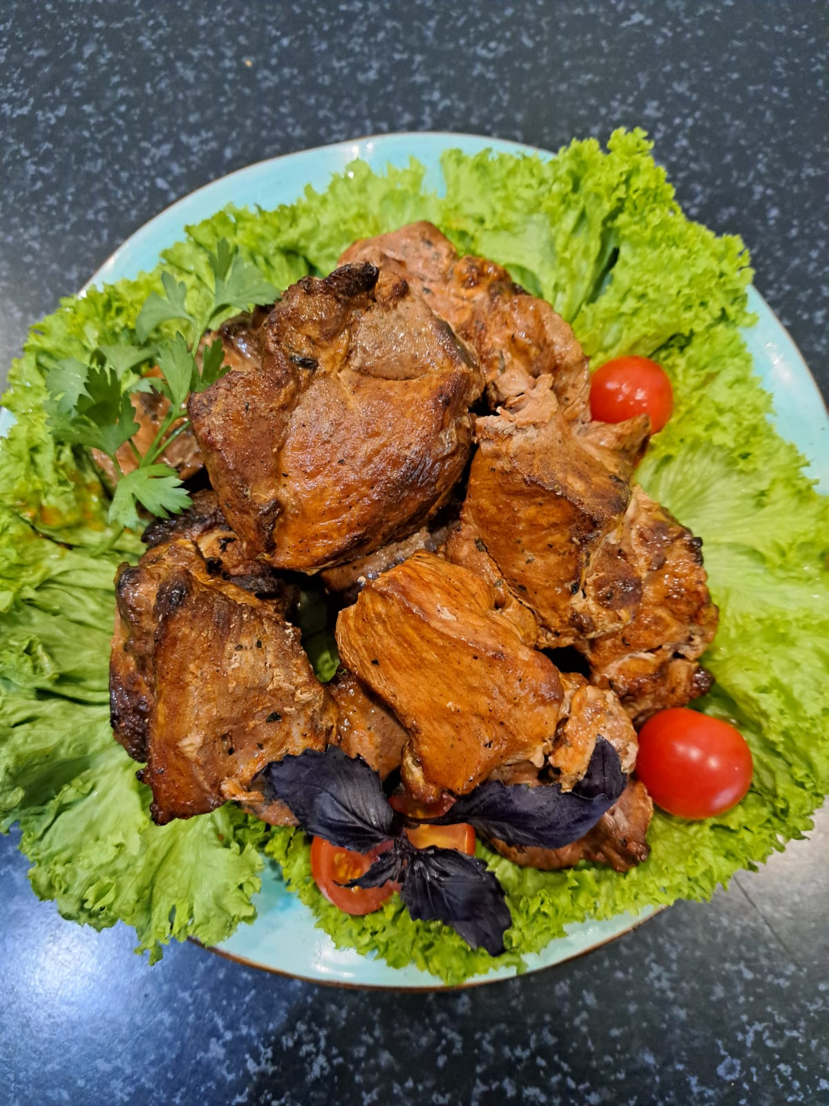 Шашлык из свиной шеи