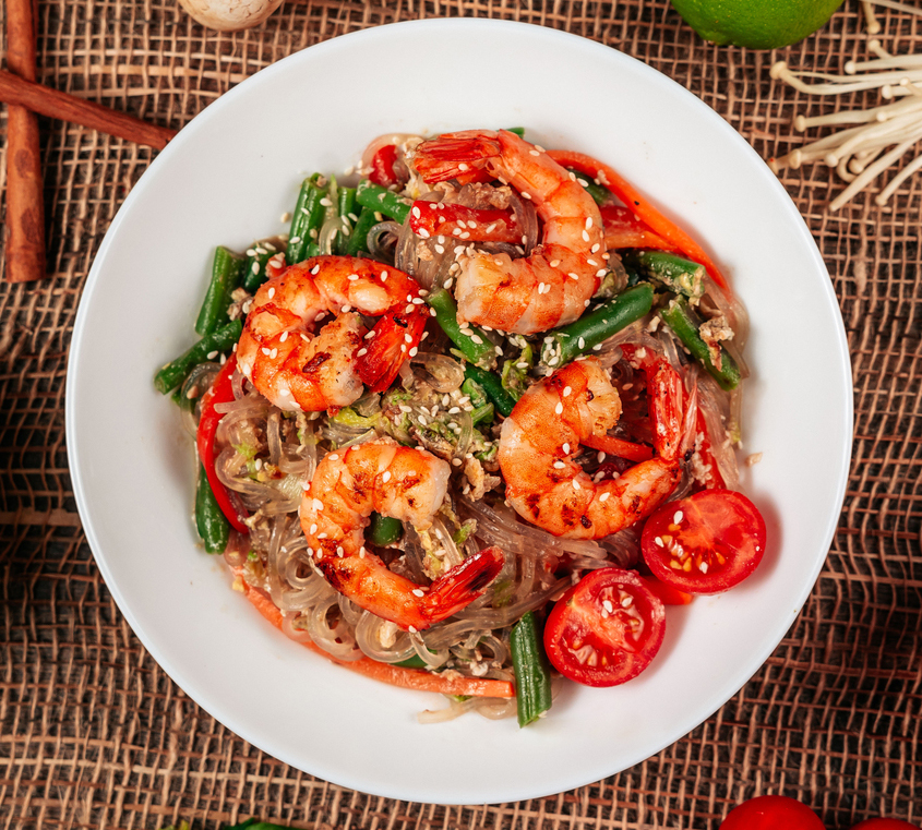 Фунчёза с креветкой