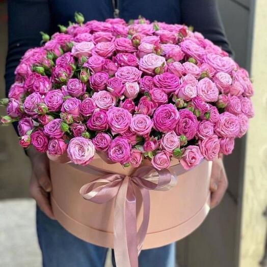 Пионы пионовидная Роза в коробе гигант