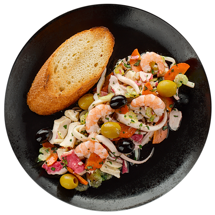 Салат с морепродуктами
