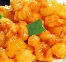 Мясо с ананасами