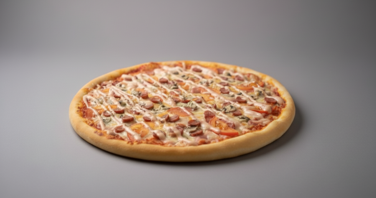 Пицца с охотничьими колбасками (острая) 33см