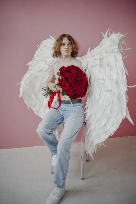 51 роза под ленту