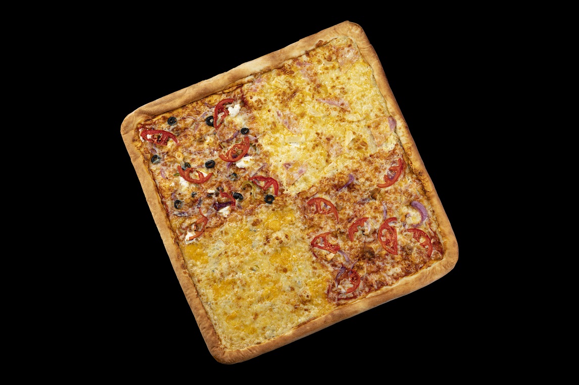 Пицца Забугорная 4 вкуса Квадро 45 см