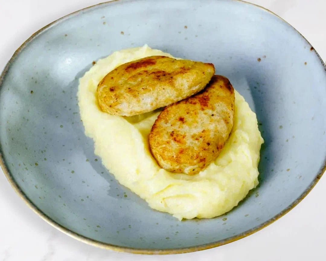 Куриные котлетки с картофельным пюре