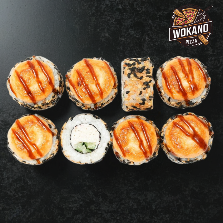 Запеченная Калифорния в кунжуте