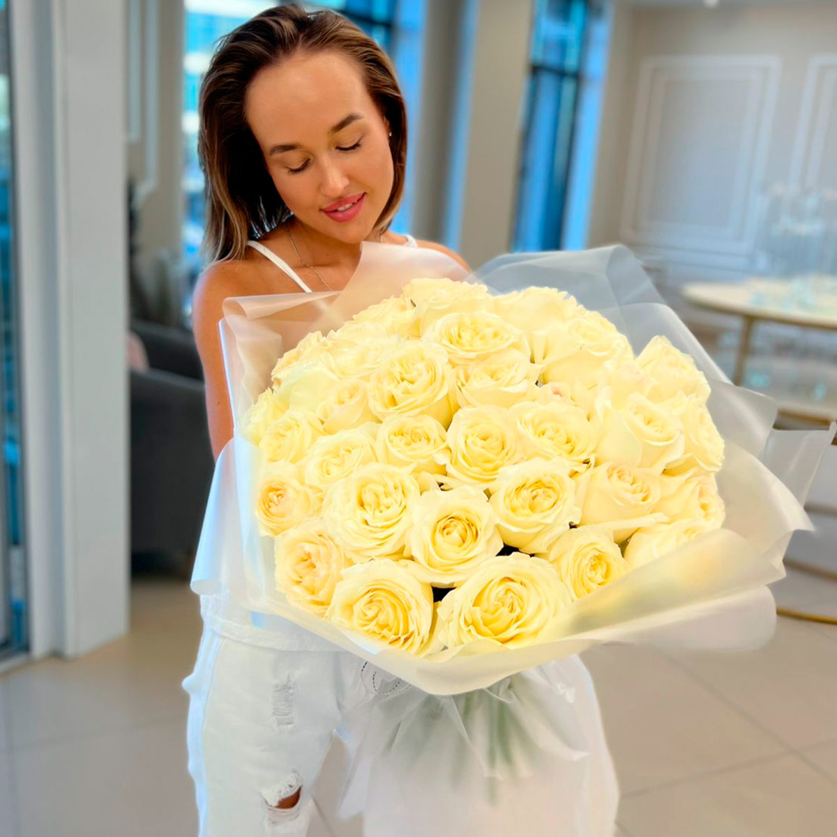 Идеальные розы, букет из 39 роз (предзаказ)