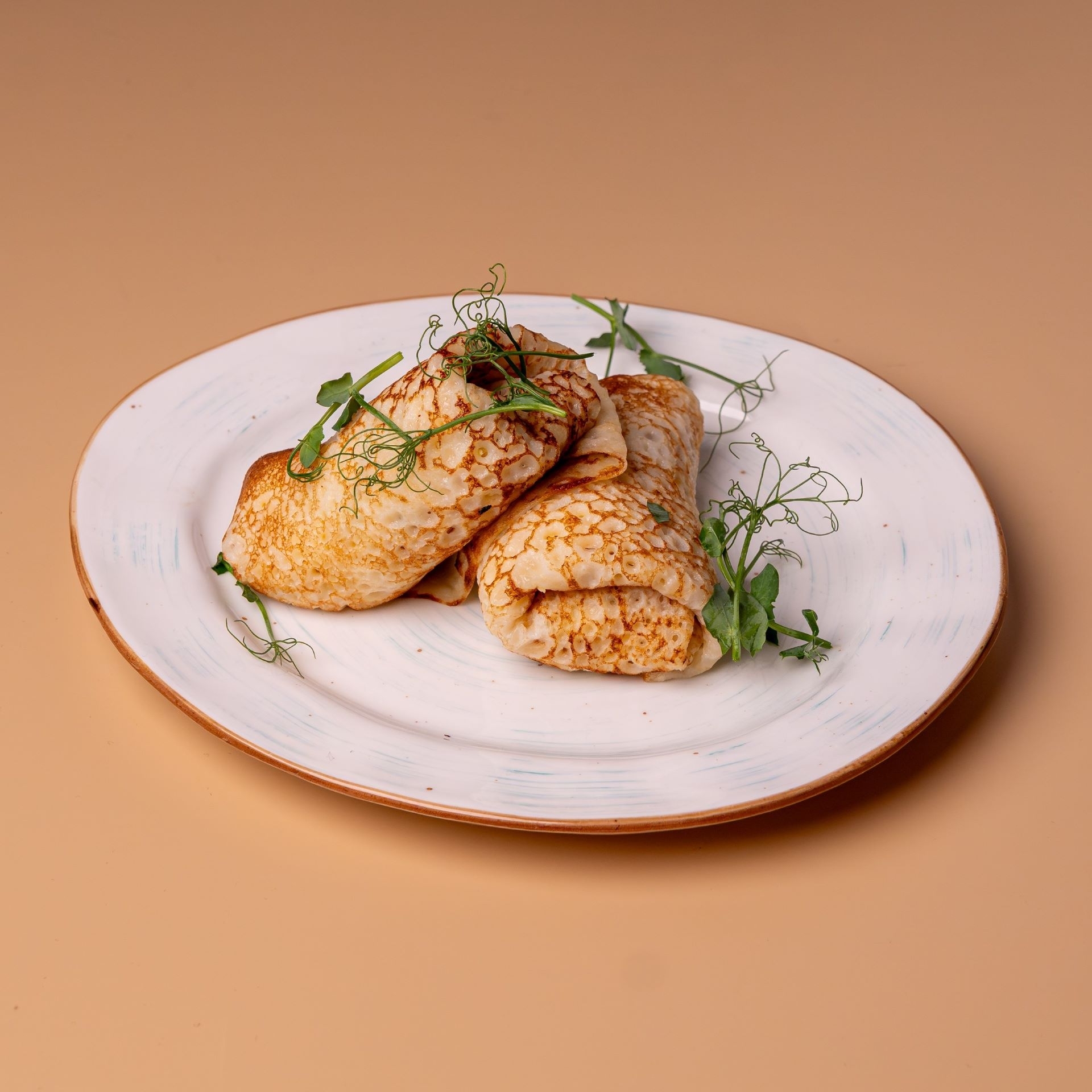 Блины с курицей и грибами