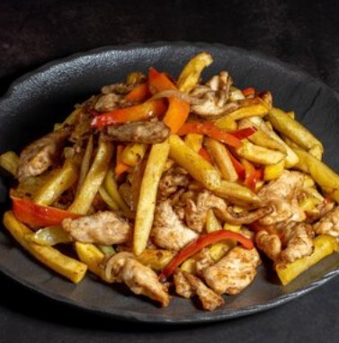 Фри с курицей