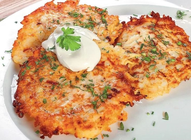 Драники с беконом.