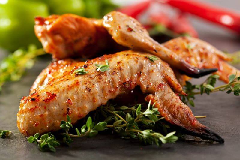 Шашлык из кур. крыльев в лаваше 1порция