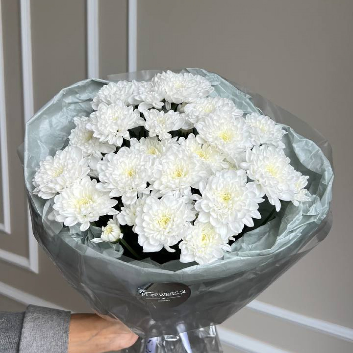 Моно букет из хризантем (предзаказ)