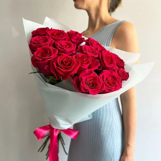 Роза голандская розовая 