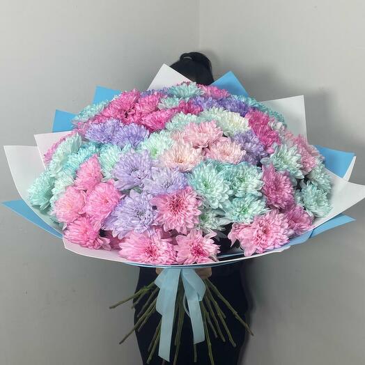 Букет гигант 25 хризантем