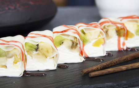 Сладкий ролл с киви