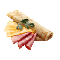 Блин с ветчиной и сыром