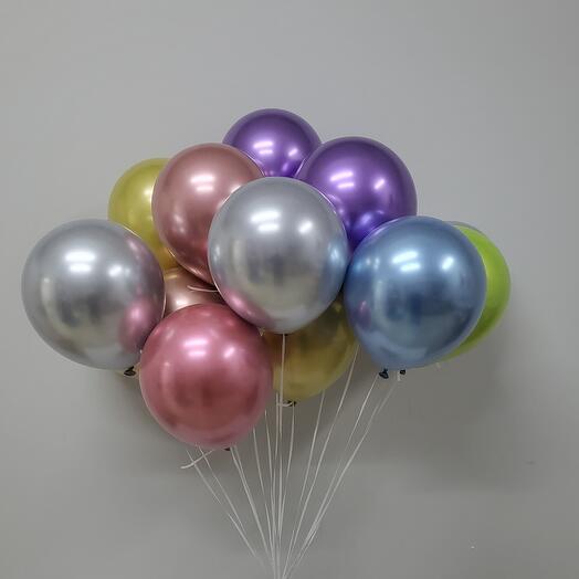 Набор из зеркальных шаров 15 шт