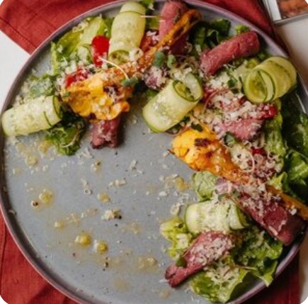 Салат с ростбифом и артишоками