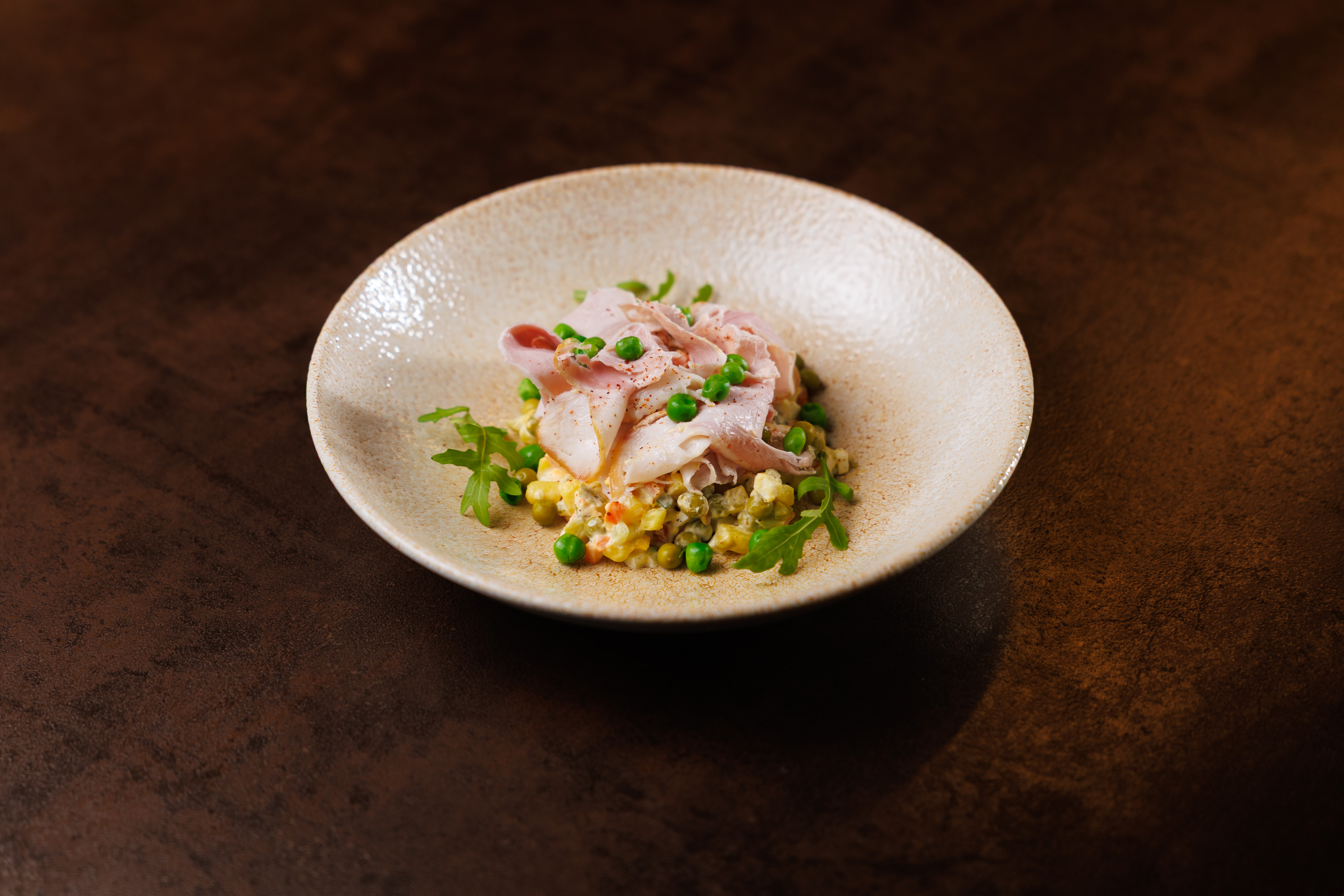 Оливье с окороком 