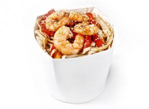 Фунчоза с креветками