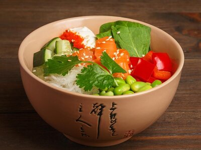 Поке с лососем