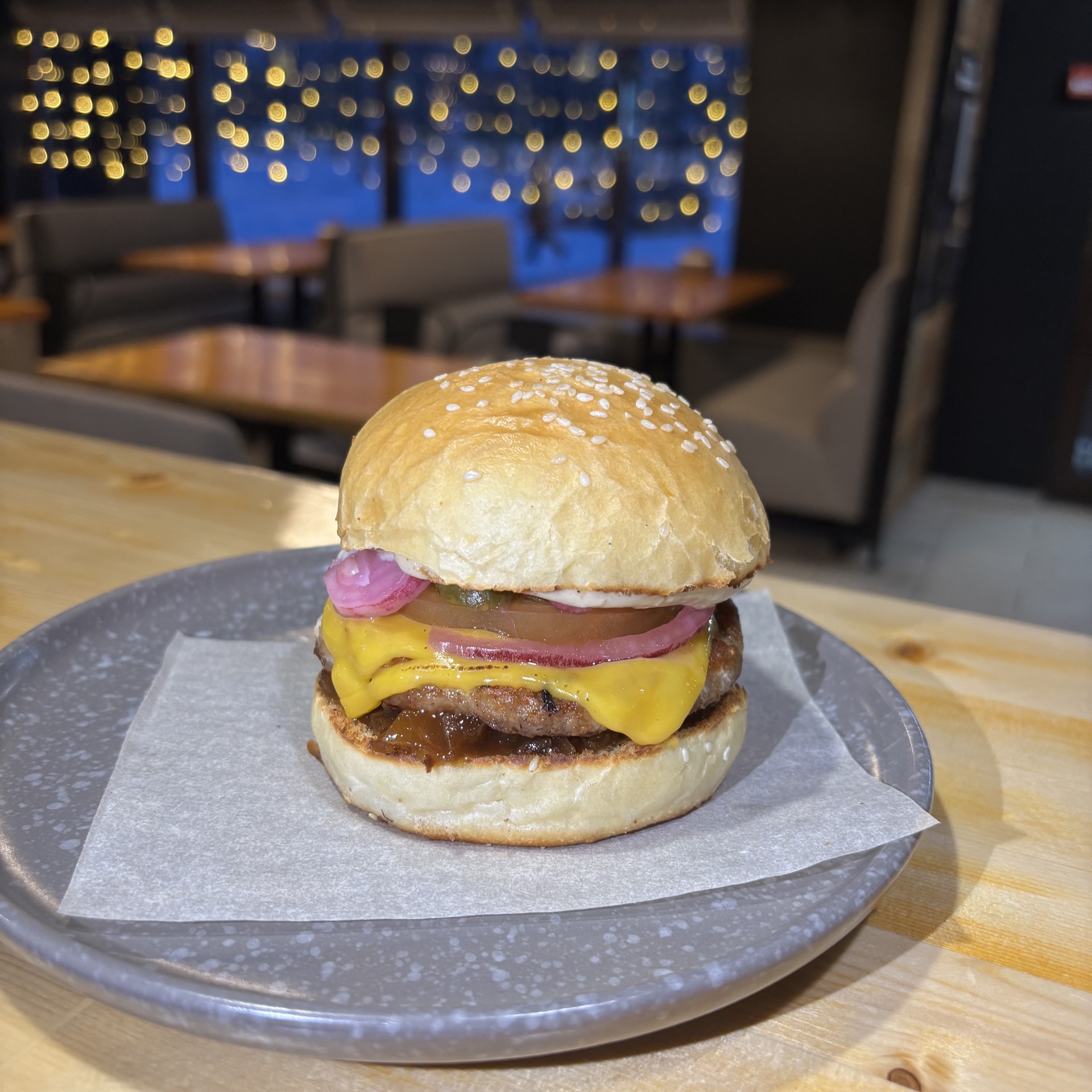 Бургер с курицей 