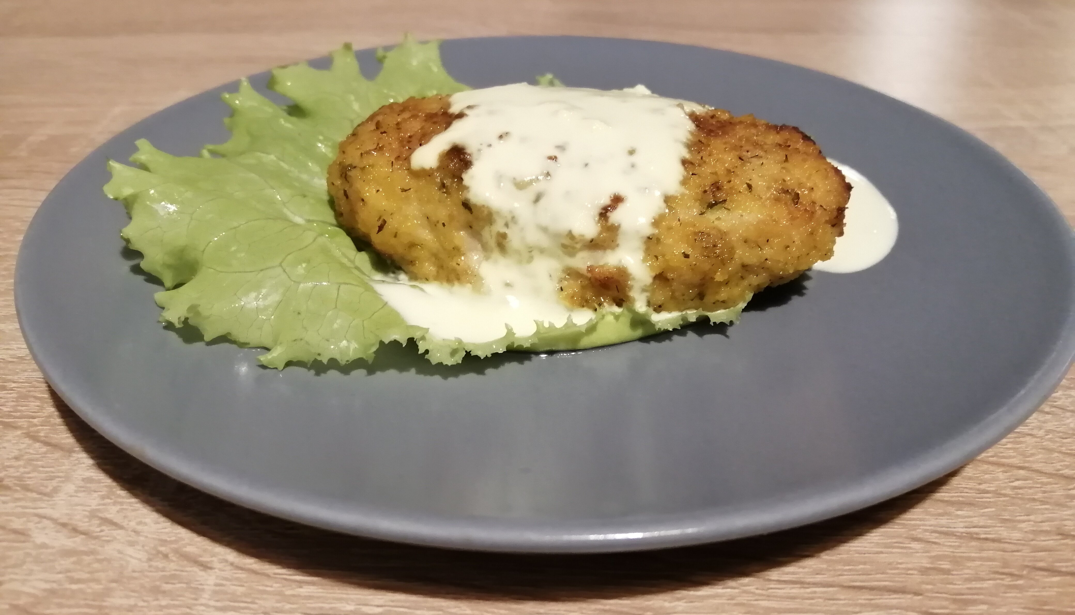 Котлета куриная в сливочном соусе