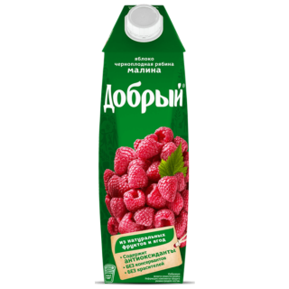 Добрый яблоко-черная рябина-малина 1л