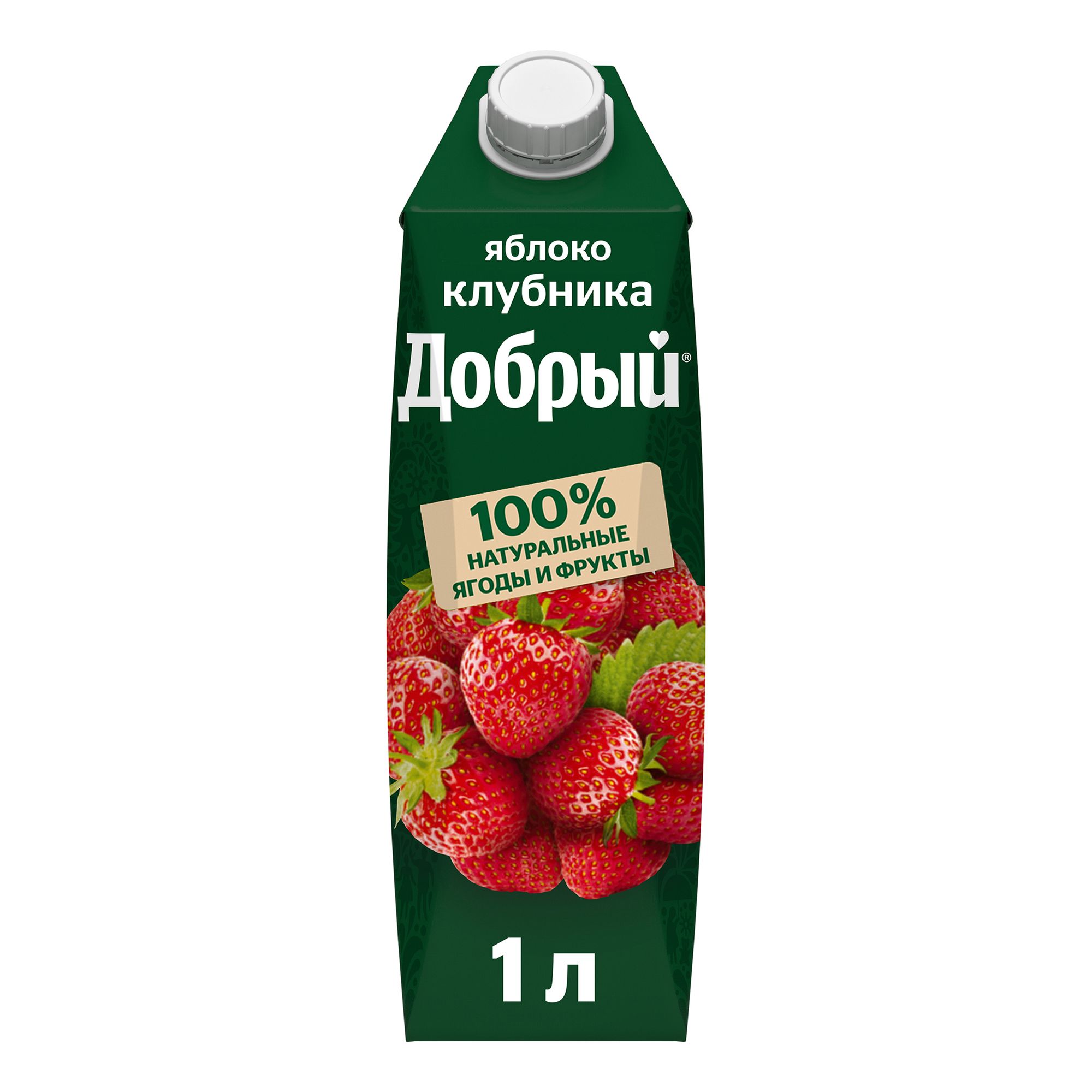 Нектар ДОБРЫЙ ЯБЛОКО - КЛУБНИКА, 1л
