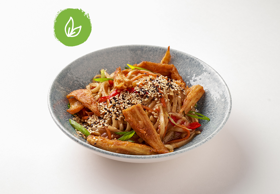 Удон с овощами и фучжу