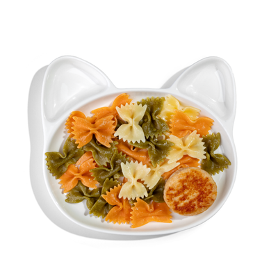 Макароны с котлетой