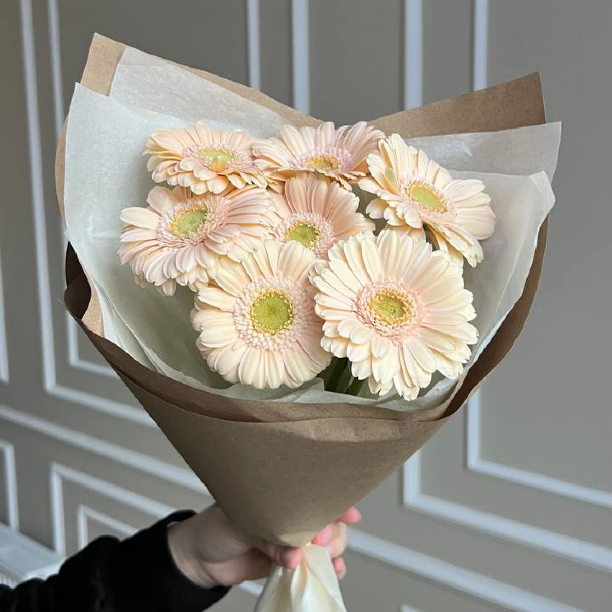 Моно букет из Гербер (предзаказ) 