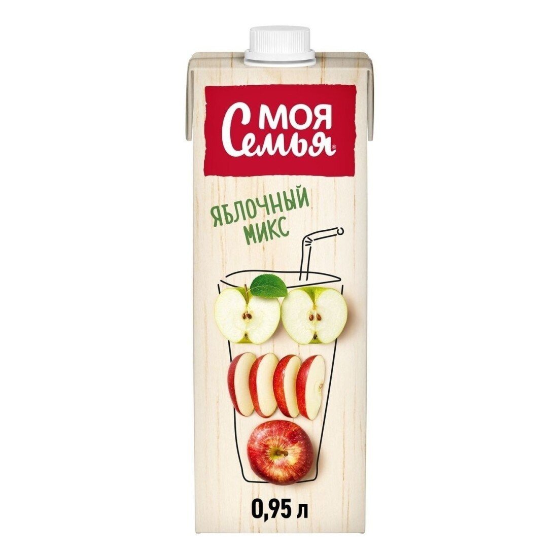 Сок "Моя семья" Яблоко 950мл