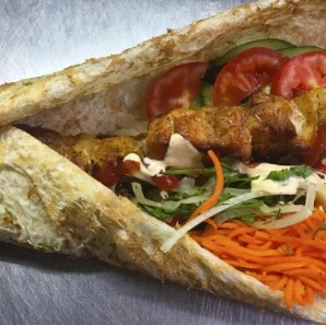 Люля-кебаб в лаваше из курицы