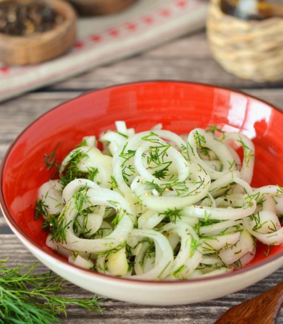 Маринованный лучок)