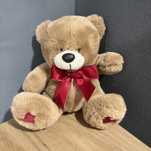Плюшевый мишка бежевый 20 см