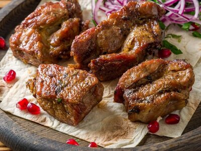 Шашлык из cвинoй шеи