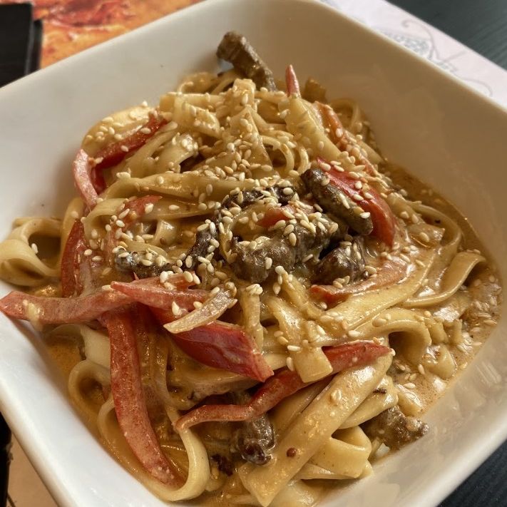 Wok с говядиной