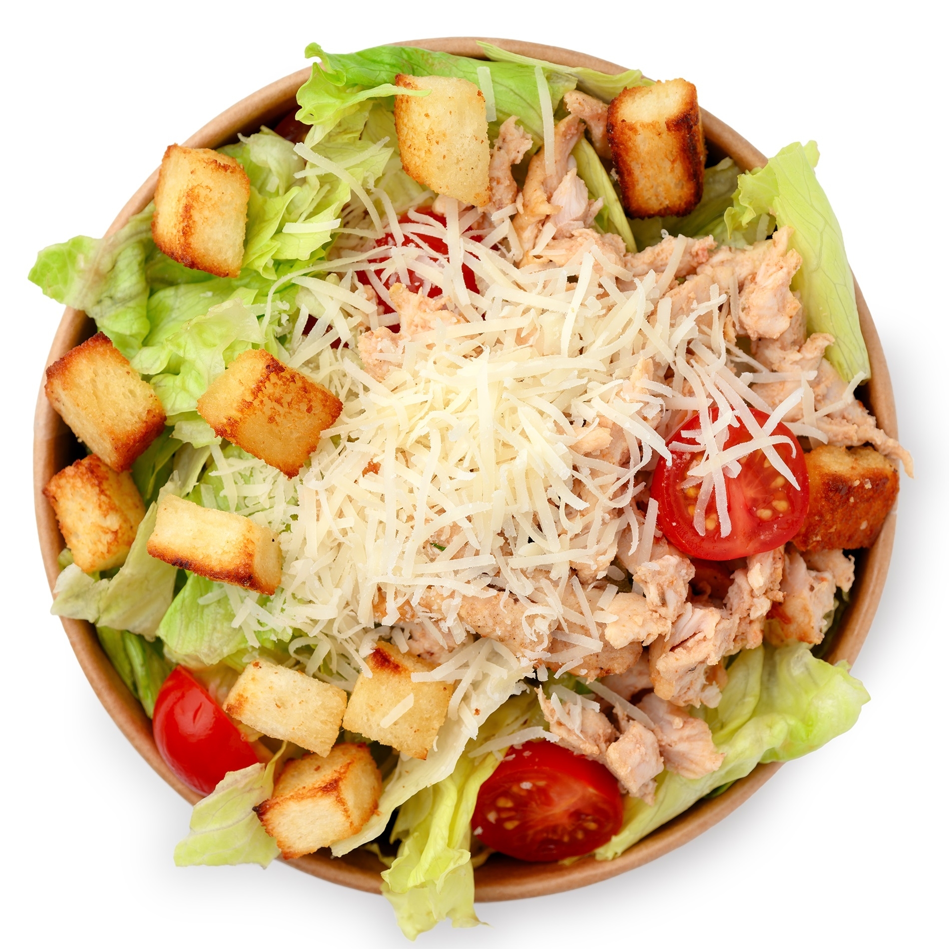 Салат с курицей и пармезаном