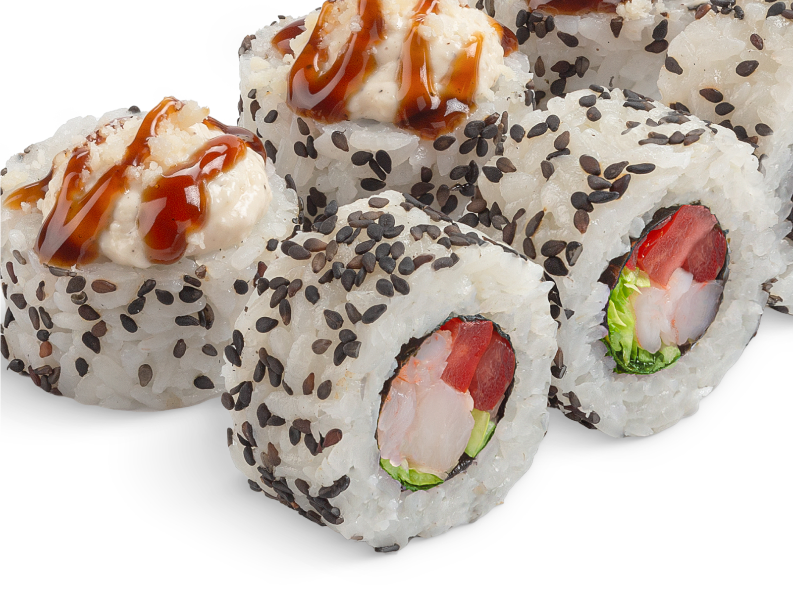 Ролл Цезарь с креветкой