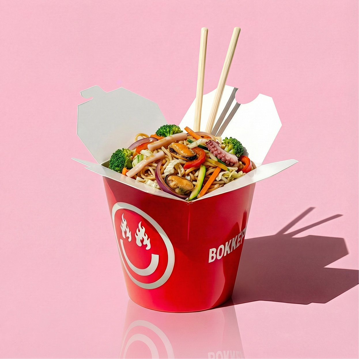 Вок морепродукты терияки