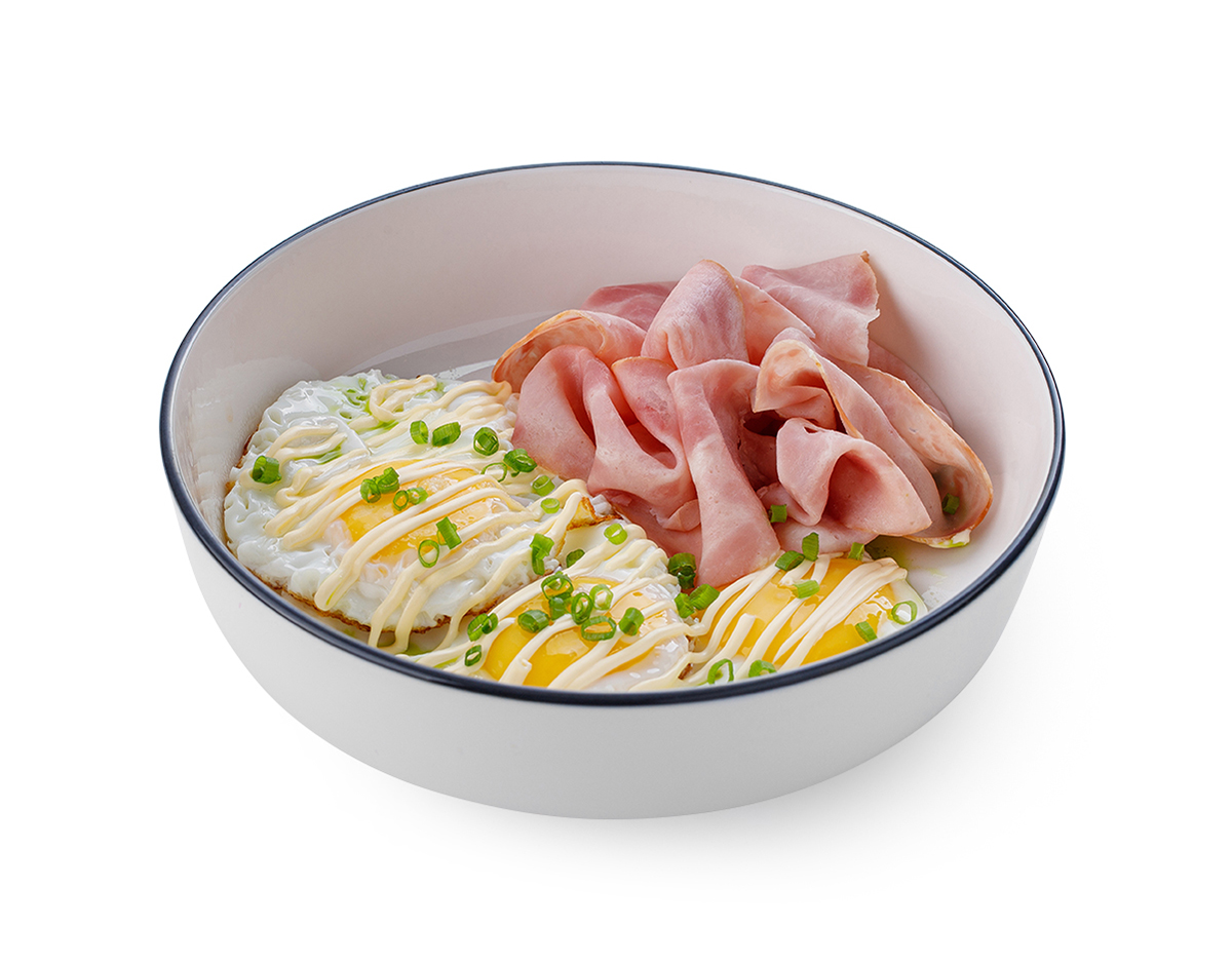 Яичница с ветчиной