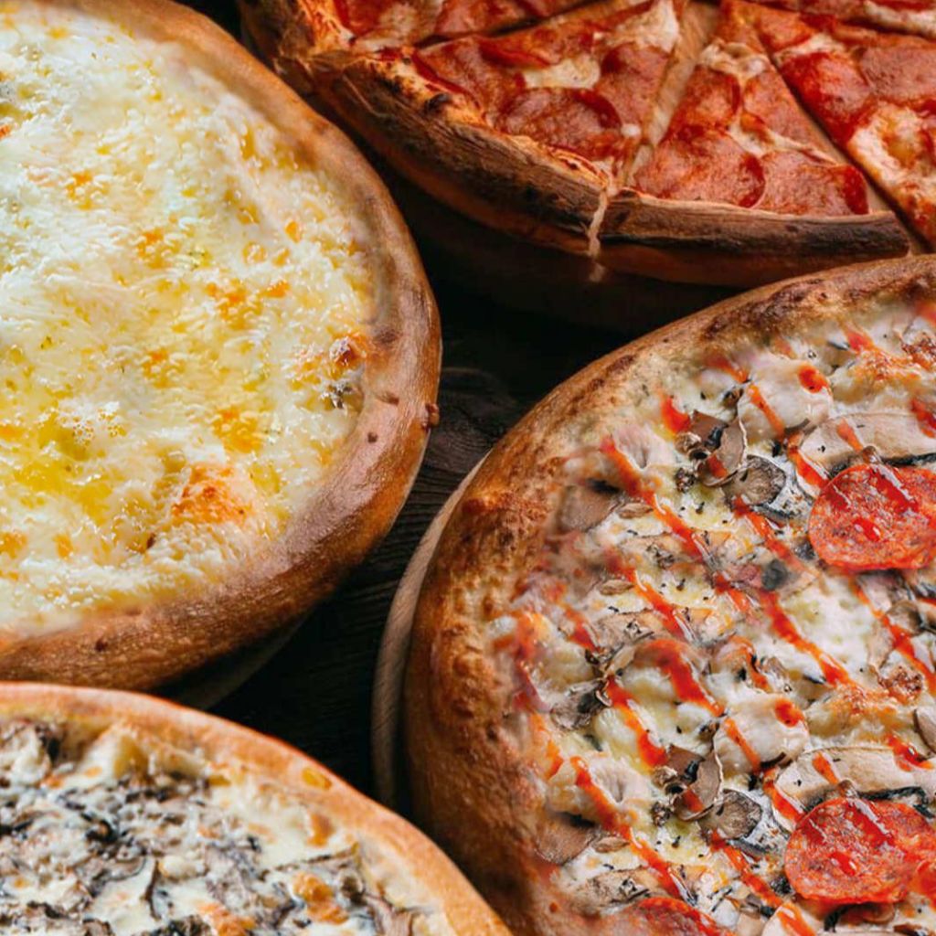 Обкрутись по полной 3+1 (Пепперони, Грибная, Три Сыра, ДвойнаяBBQ)