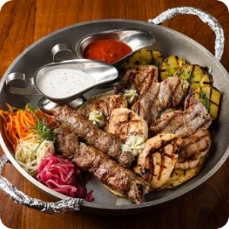Микс мяса на углях