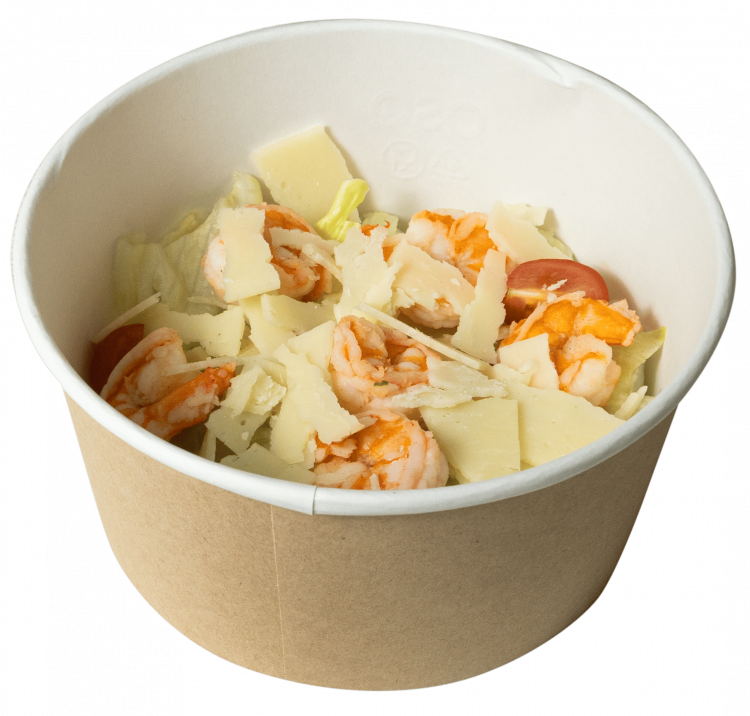 Салат "Цезарь" с креветками