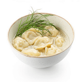 Пельмени с говядиной и зеленью
