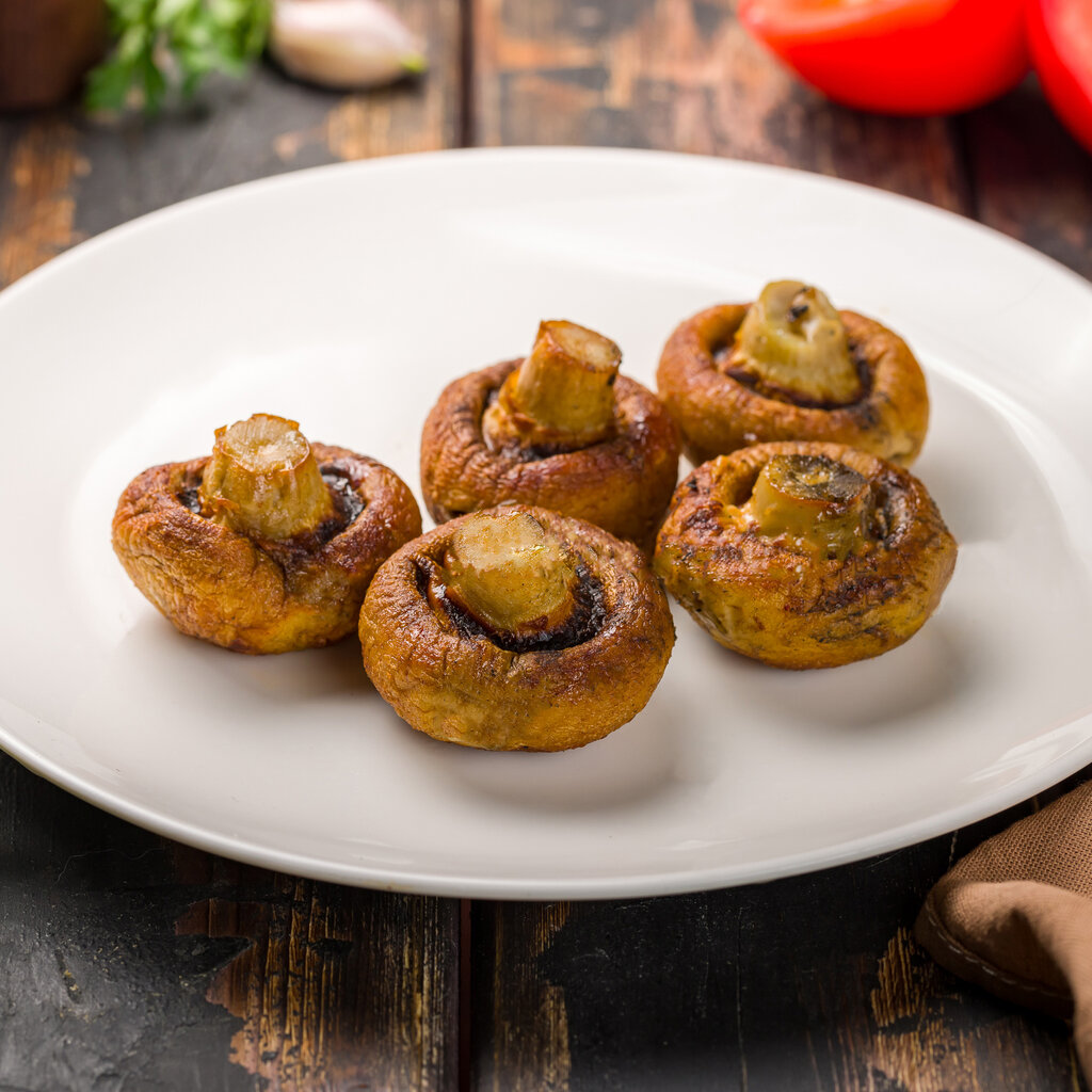 Шампиньоны на мангале