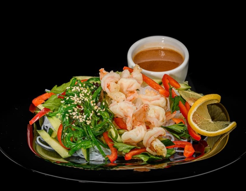 Фунчоза с креветкой (салат)