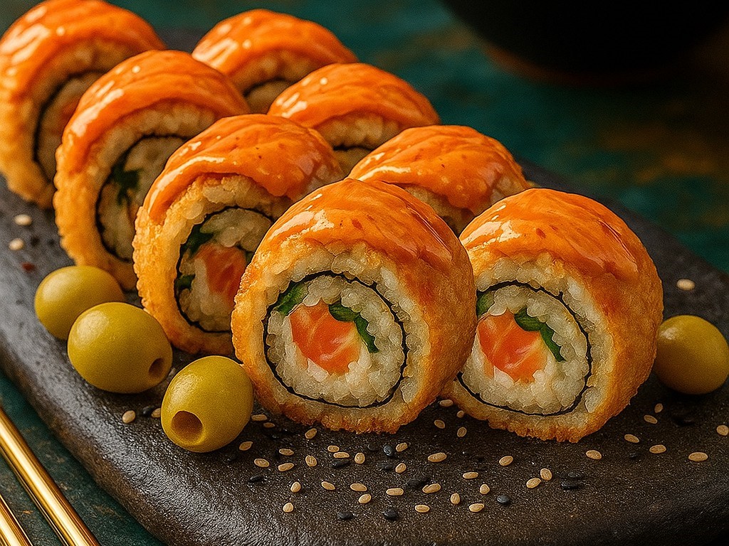 Горячий лосось